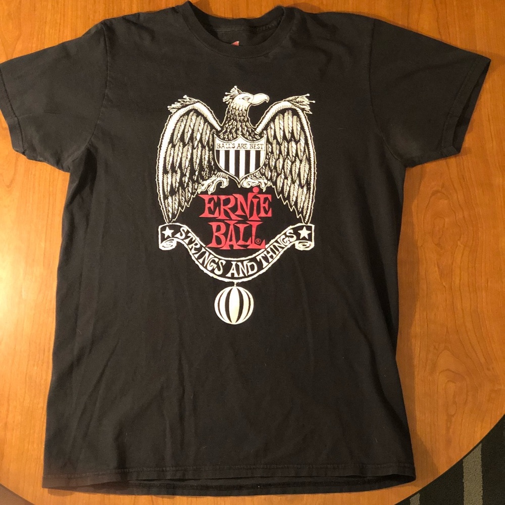 Earnie Ball “strings and things” T-shirt”